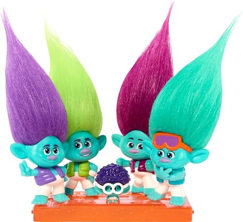 Load image into Gallery viewer, Dreamworks Trolls Band Together Brozone On Tour Small Dolls Set With Stand, Collectible Toy