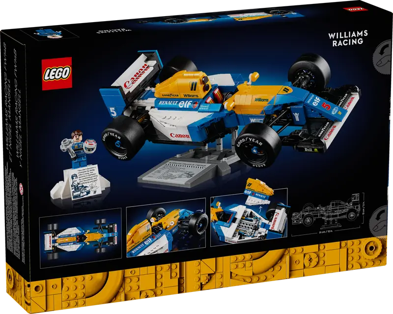 Load image into Gallery viewer, LEGO Icons Williams Racing FW14B & Nigel Mansell