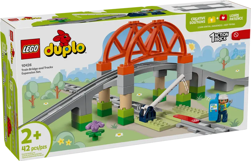 Load image into Gallery viewer, LEGO Duplo Train Bridge and Tracks Expansion Set