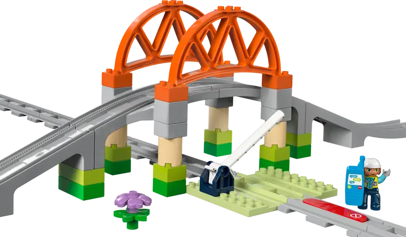 Load image into Gallery viewer, LEGO Duplo Train Bridge and Tracks Expansion Set