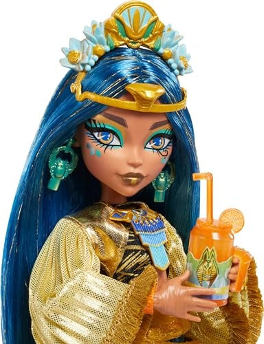 Load image into Gallery viewer, Monster High Monster Fest Cleo De Nile Fashion Doll With Festival Outfit, Band Poster And Accessories
