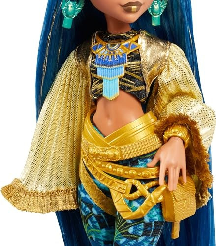 Load image into Gallery viewer, Monster High Monster Fest Cleo De Nile Fashion Doll With Festival Outfit, Band Poster And Accessories