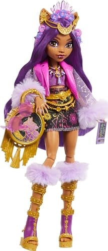 Load image into Gallery viewer, Monster High Monster Fest Clawdeen Wolf Fashion Doll With Festival Outfit, Band Poster And Accessories