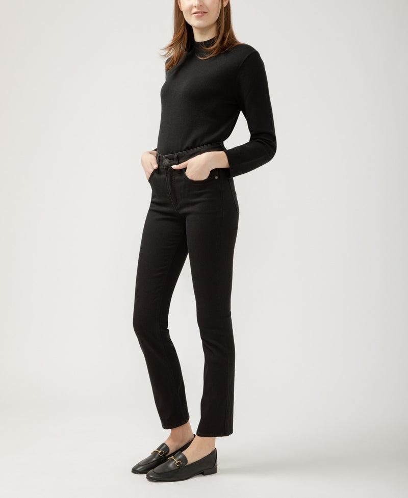 Load image into Gallery viewer, Avery High Rise Straight Leg Luxe Stretch Jeans 25x29