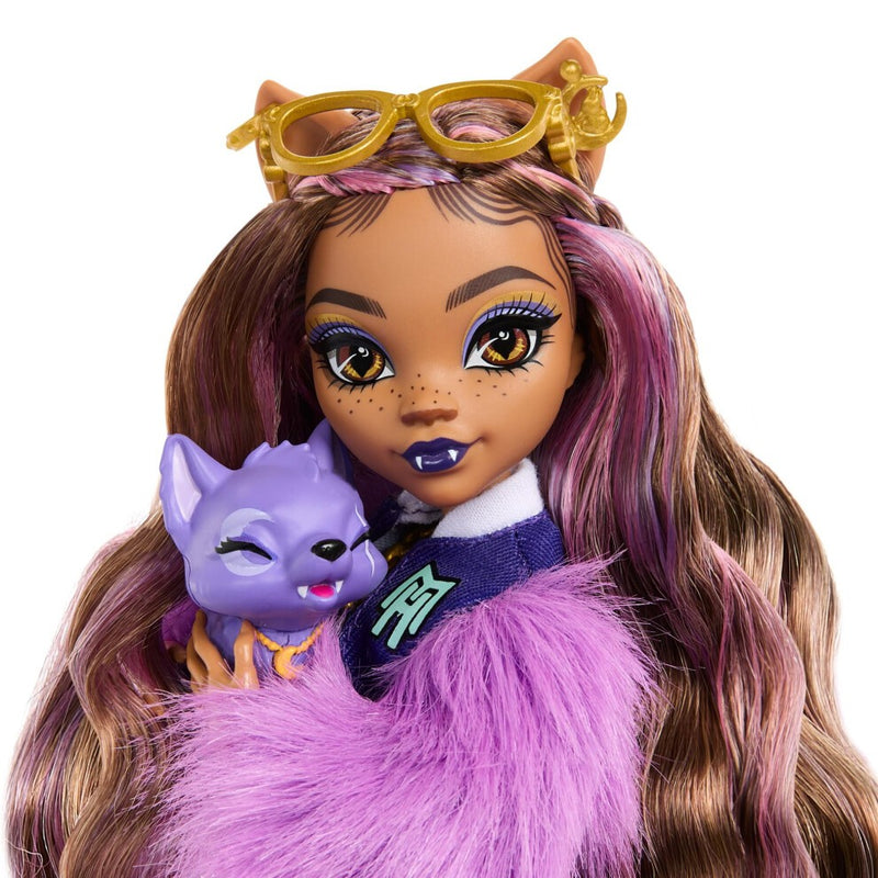 Load image into Gallery viewer, Monster High Clawdeen Wolf Fashion Doll With Pet Dog Crescent And Accessories