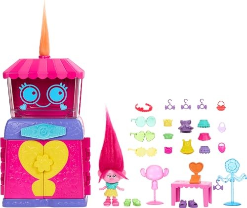 Load image into Gallery viewer, Dreamworks Trolls Fun Fair Surprise Fairtastic Fashion Boutique Playset With Small Doll