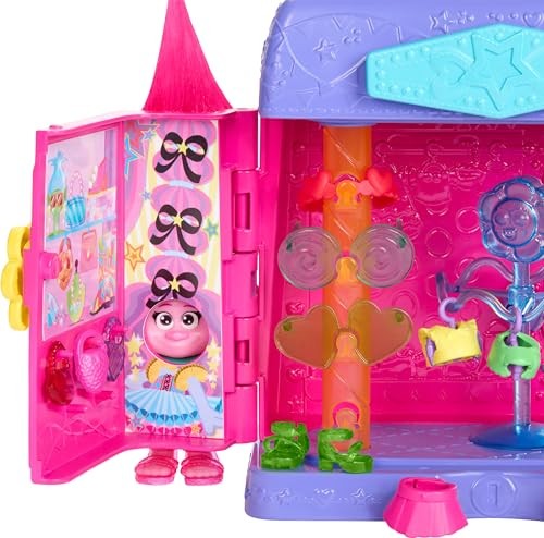 Load image into Gallery viewer, Dreamworks Trolls Fun Fair Surprise Fairtastic Fashion Boutique Playset With Small Doll
