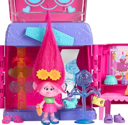 Load image into Gallery viewer, Dreamworks Trolls Fun Fair Surprise Fairtastic Fashion Boutique Playset With Small Doll