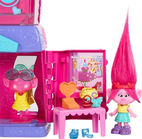 Load image into Gallery viewer, Dreamworks Trolls Fun Fair Surprise Fairtastic Fashion Boutique Playset With Small Doll