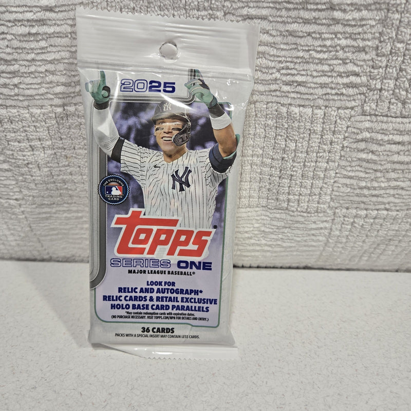 Load image into Gallery viewer, 2025 Topps Series 1 Baseball HUGE Sealed JUMBO FAT CELLO PACK-36 Cards Brand New