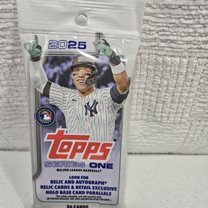 Load image into Gallery viewer, 2025 Topps Series 1 Baseball HUGE Sealed JUMBO FAT CELLO PACK-36 Cards Brand New