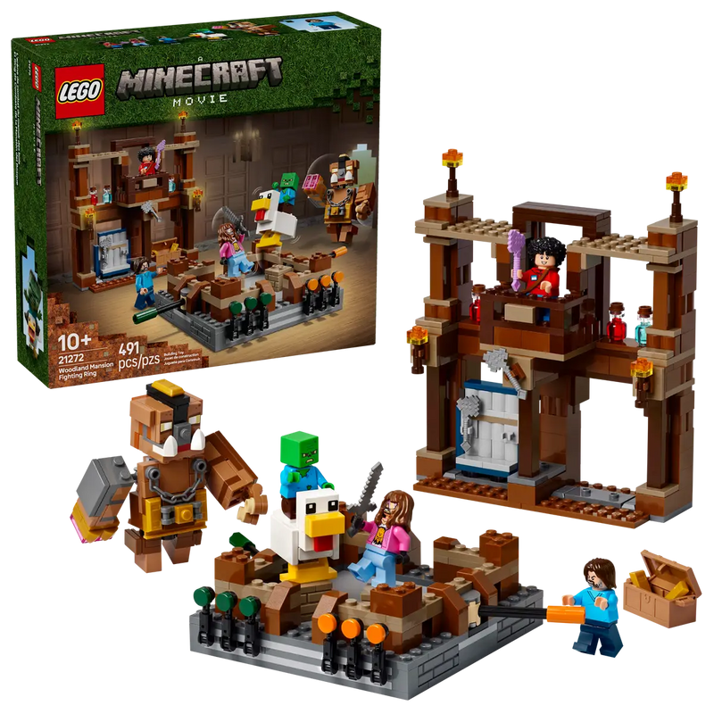 Load image into Gallery viewer, LEGO Minecraft Woodland Mansion Fighting Ring