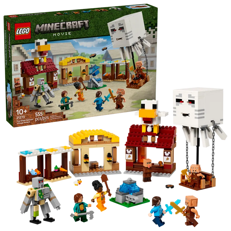 Load image into Gallery viewer, LEGO Minecraft The Ghast Balloon Village Attack