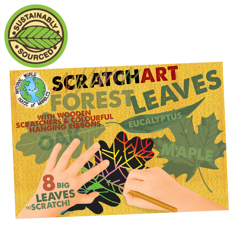 Load image into Gallery viewer, Scratch Art Set-Forest Leaves