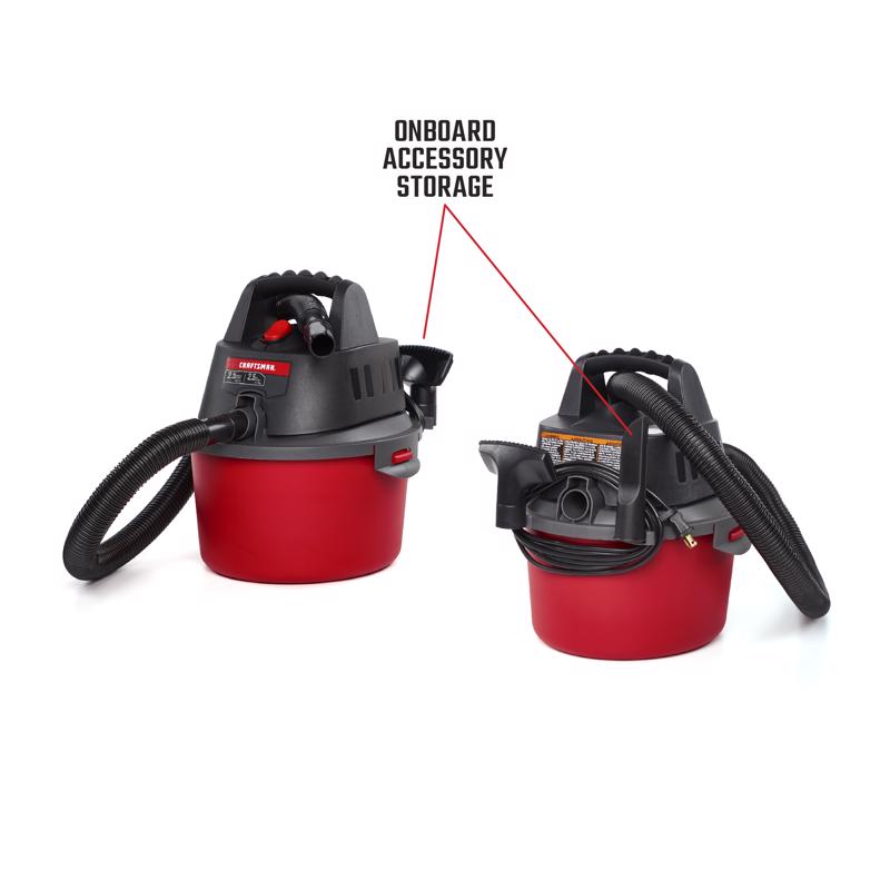 Load image into Gallery viewer, Craftsman CMXEVBE172501 2.5 gal Corded Wet/Dry Vacuum Tool Only 3 amps 120 V 2.5 HP