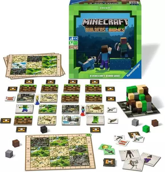 Load image into Gallery viewer, Family Game Minecraft: Builders & Biomes - Game for kids 10 years up