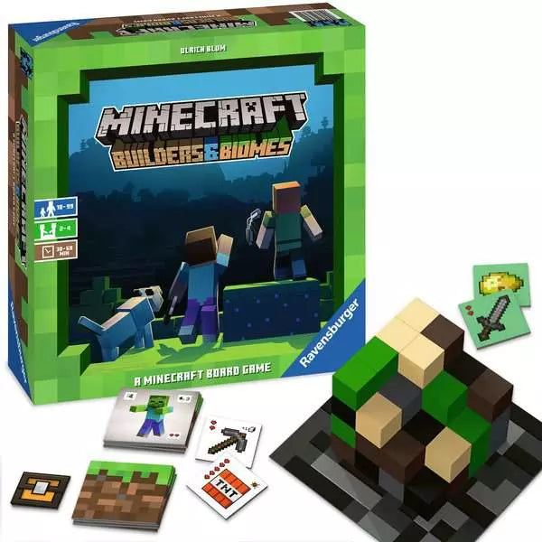 Load image into Gallery viewer, Family Game Minecraft: Builders & Biomes - Game for kids 10 years up