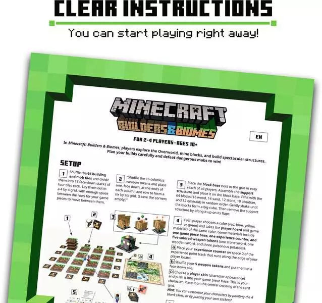 Load image into Gallery viewer, Family Game Minecraft: Builders & Biomes - Game for kids 10 years up