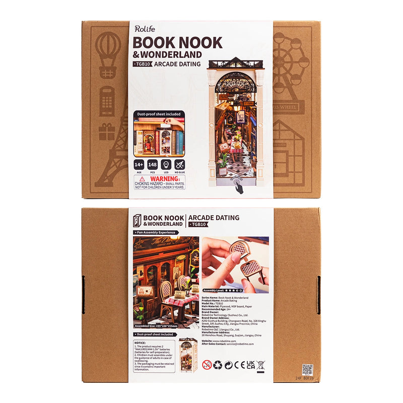 Load image into Gallery viewer, Rolife Book Nook Shelf Insert - Arcade Dating