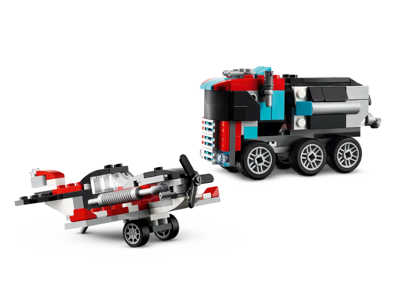 Load image into Gallery viewer, LEGO Creator Flatbed Truck with Helicopter