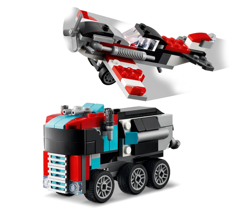 Load image into Gallery viewer, LEGO Creator Flatbed Truck with Helicopter