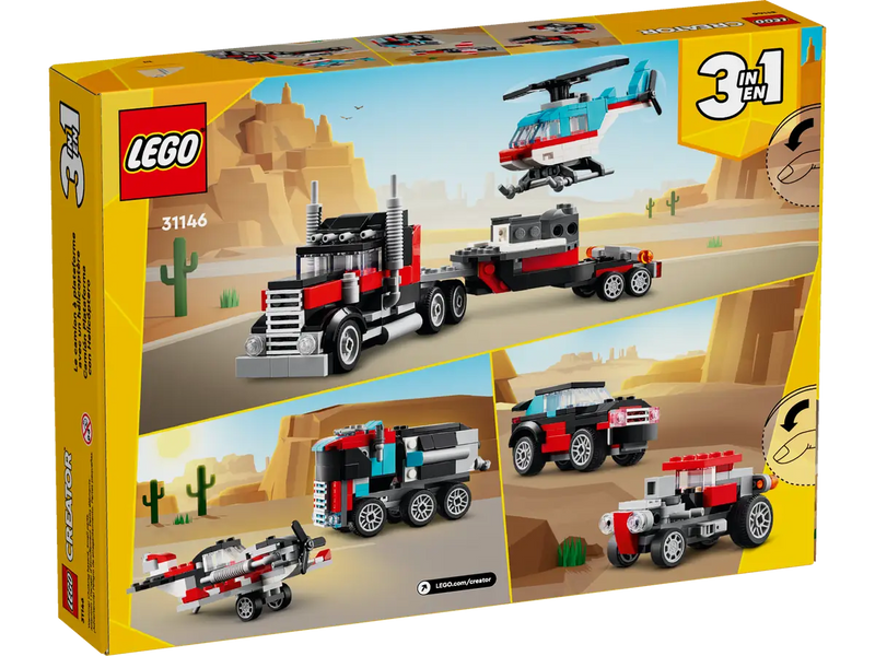 Load image into Gallery viewer, LEGO Creator Flatbed Truck with Helicopter