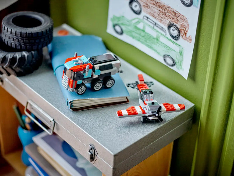 Load image into Gallery viewer, LEGO Creator Flatbed Truck with Helicopter