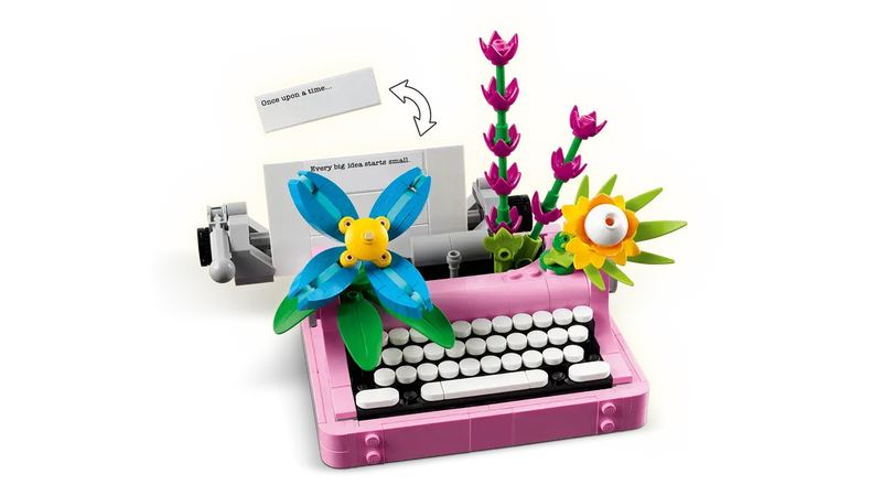Load image into Gallery viewer, LEGO Creator Typewriter with Flowers