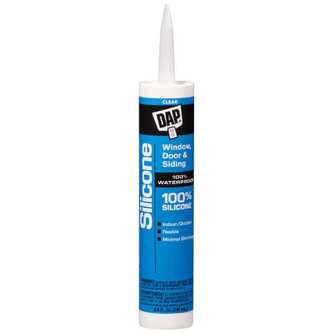 Load image into Gallery viewer, DAP Clear Silicone Rubber Door/Siding/ Window Sealant 9.8 oz