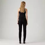 Load image into Gallery viewer, Levi's Women's Classic Mid Rise Straight-Leg Jeans - Soft Black 8S