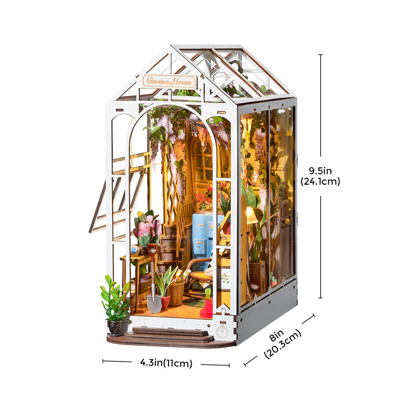 Load image into Gallery viewer, Rolife Holiday Garden House DIY Book Nook Kit