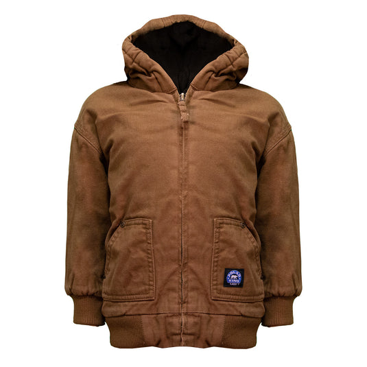 Key Youth Insulated Fleece-Lined Jacket Size Small Saddle Garment Wash