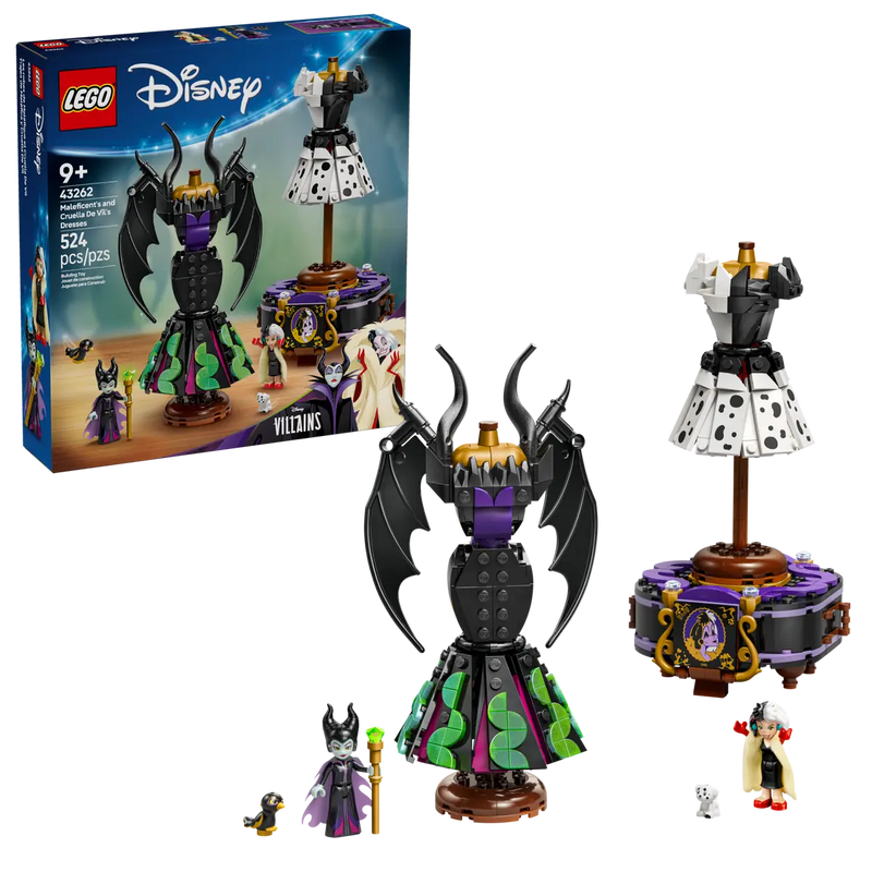 Load image into Gallery viewer, LEGO Disney Maleficent's and Cruella De Vil's Dresses