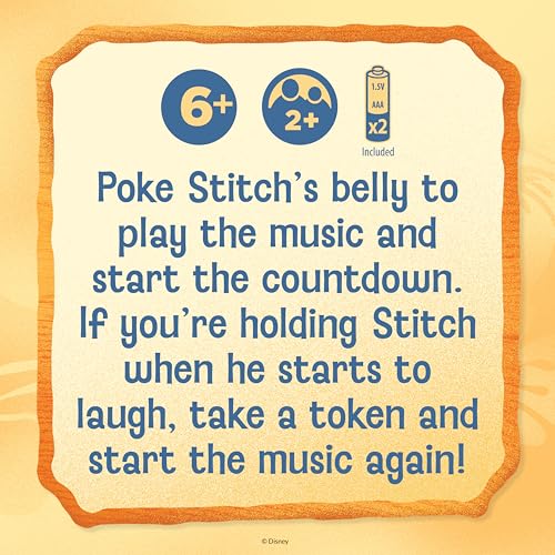 Load image into Gallery viewer, PlayMonster Laughing Stitch Dice Game Family Games, Travel Kids Games, Dice Set, Stitch Toys, Family Games for Kids and Adults, Multi-Player, Ages 6+