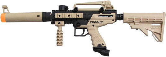 Tippmann Cronus Tactical Semi Auto Paintball Marker Gun, Black and Tan