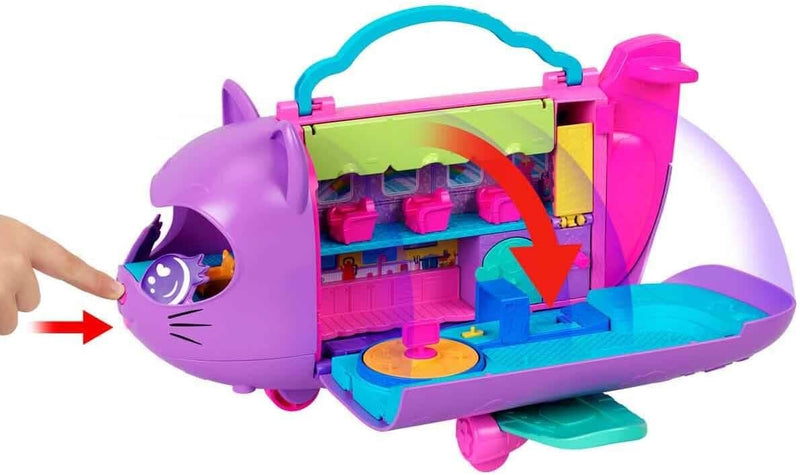 Load image into Gallery viewer, Polly Pocket Kitty Airways Playset With 2 Micro Dolls And Pet