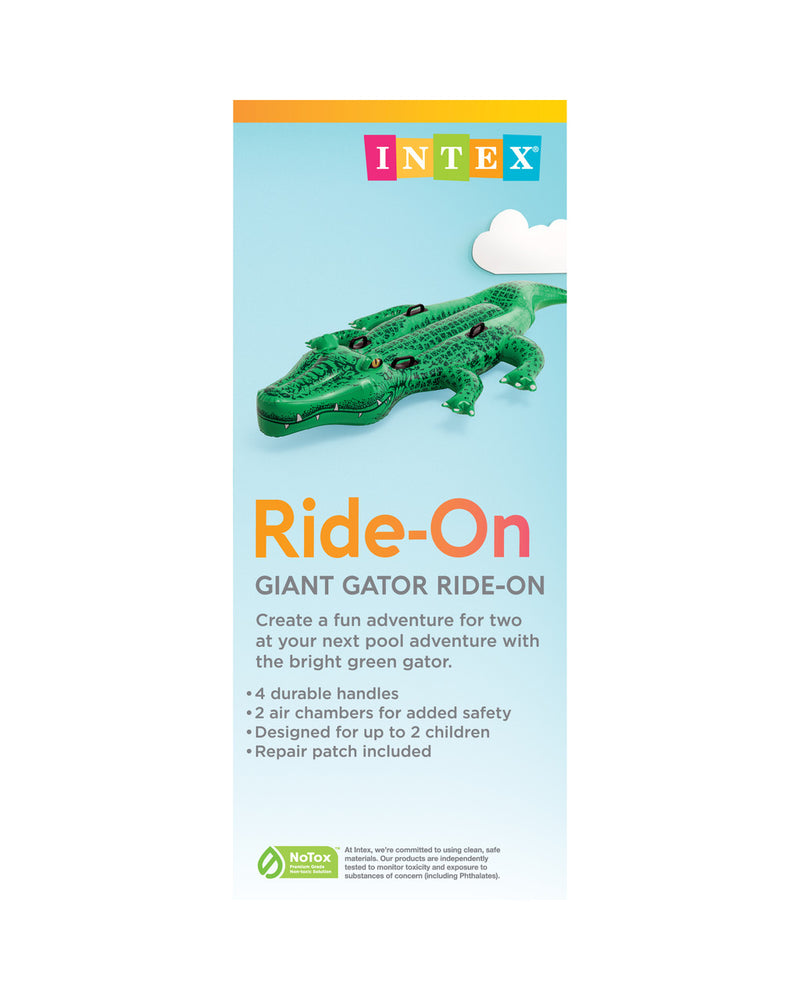 Load image into Gallery viewer, Intex Giant Gator Ride-On Inflatable Pool Float