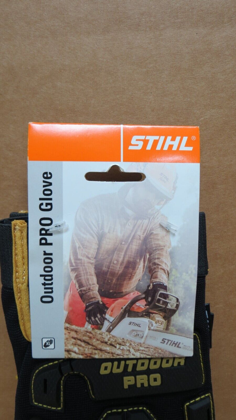 Load image into Gallery viewer, STIHL Outdoor PRO Gloves Black/Yellow L 1 Pair