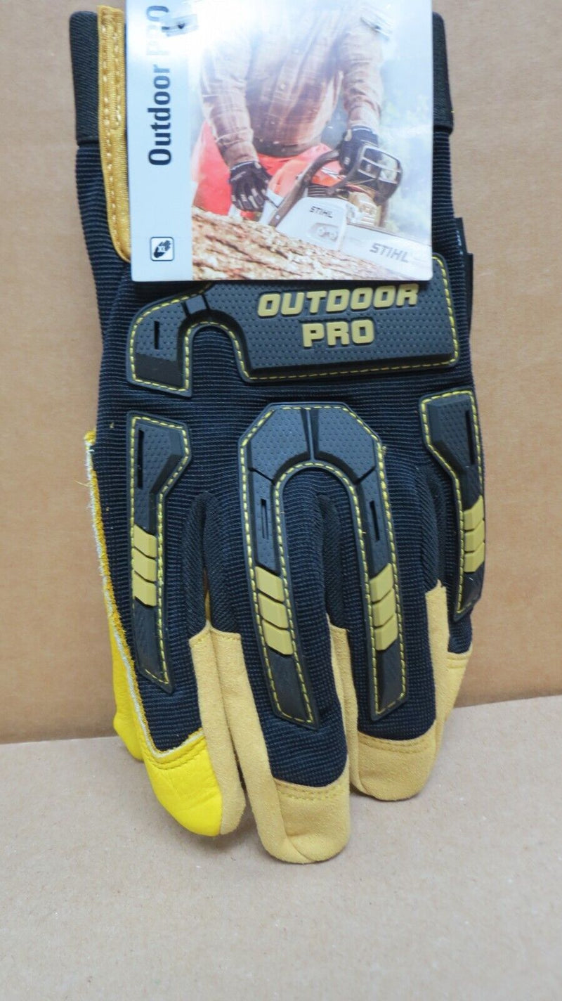Load image into Gallery viewer, STIHL Outdoor PRO Gloves Black/Yellow L 1 Pair