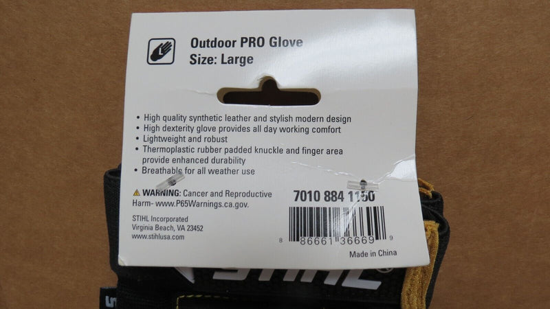 Load image into Gallery viewer, STIHL Outdoor PRO Gloves Black/Yellow L 1 Pair