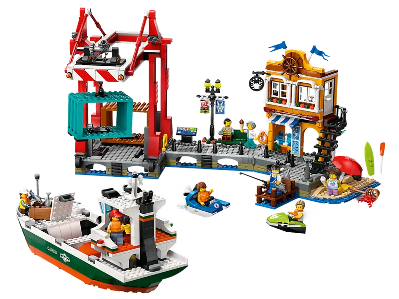 Load image into Gallery viewer, LEGO City Seaside Harbor with Cargo Ship