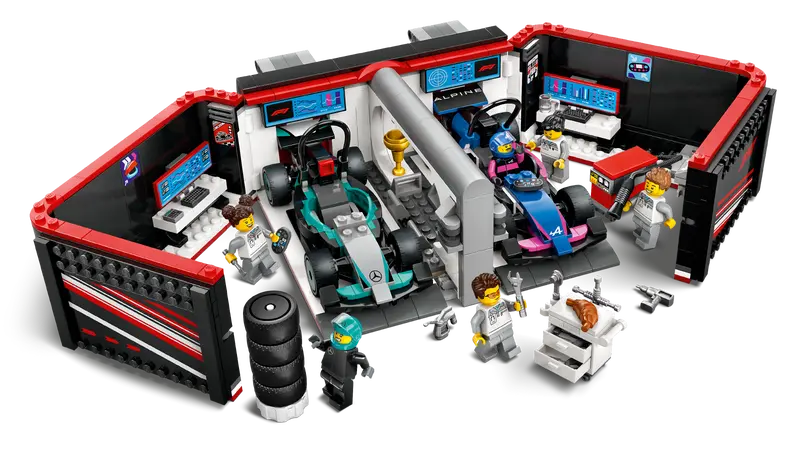 Load image into Gallery viewer, Lego City F1® Garage & Mercedes-AMG & Alpine Cars