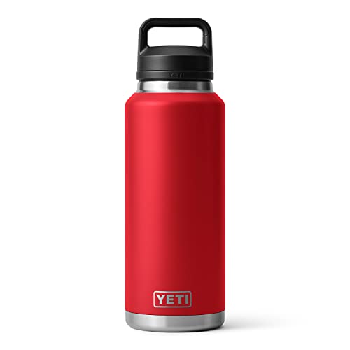 Yeti Rambler 46oz Bottle with Chug Cap Rescue Red