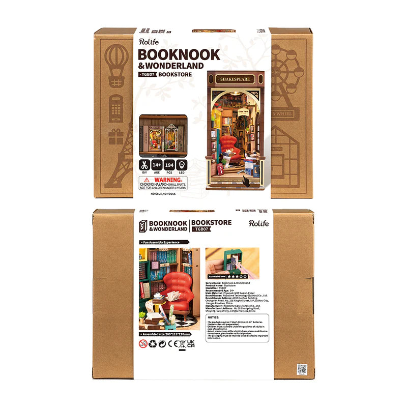 Load image into Gallery viewer, Rolife Bookstore DIY Book Nook Shelf Insert Kit