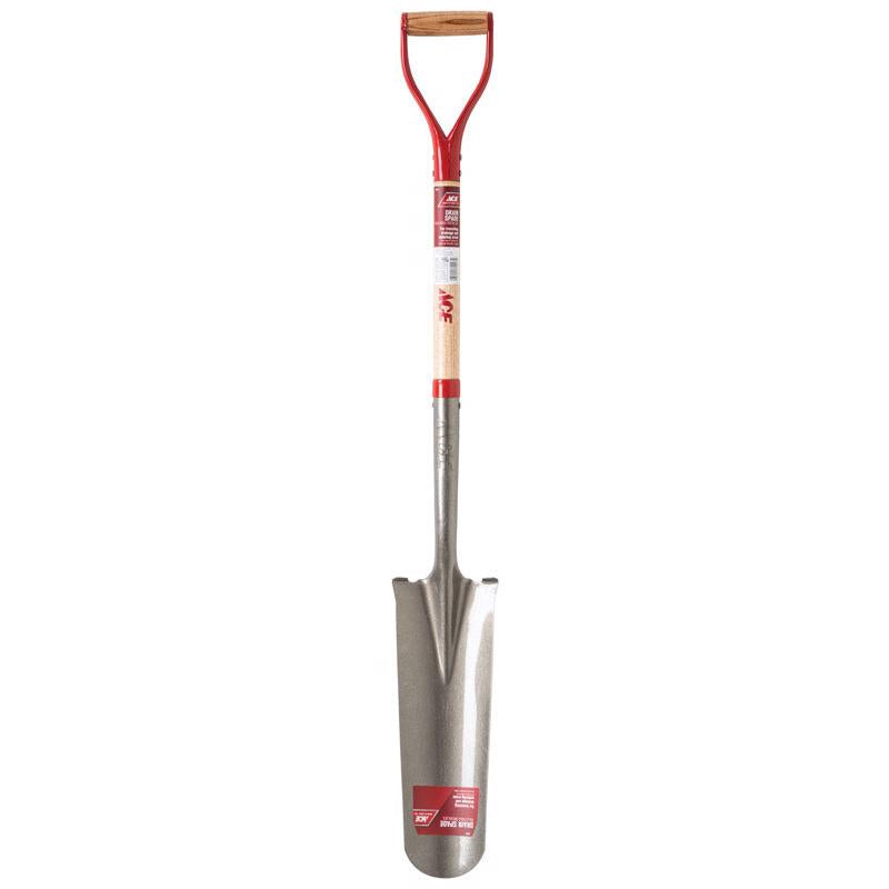 ace hardware garden trowel Ace 47 in. Steel Round Drain Spade Wood Handle