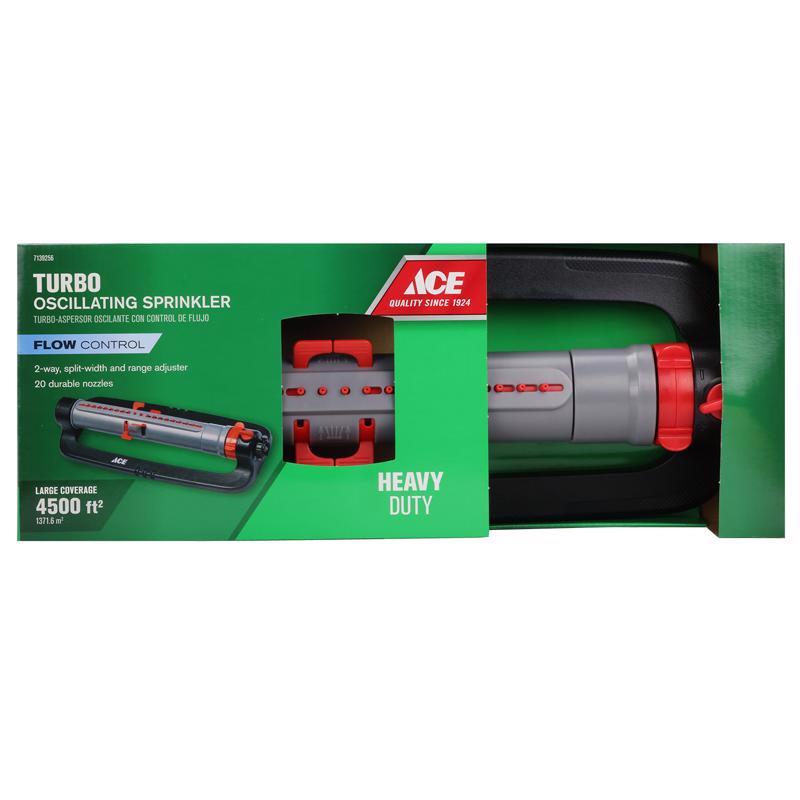 Load image into Gallery viewer, Ace Turbo Plastic Sled Base Oscillating Sprinkler 4500 sq ft 1 pk