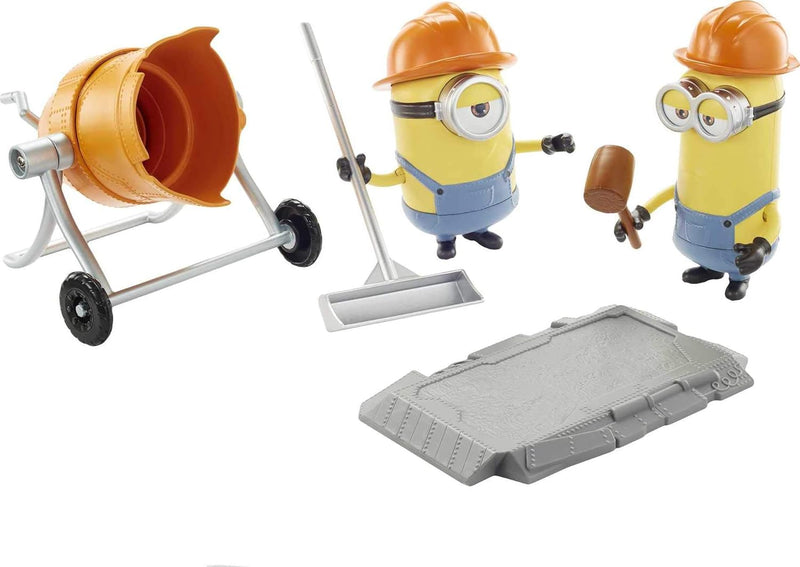 Load image into Gallery viewer, Disney Pixar Minions: the Rise of Gru Movie Moments Mixed up Minions Action Figure Interactive Toy with Articulation & Movie Scene Co Multi