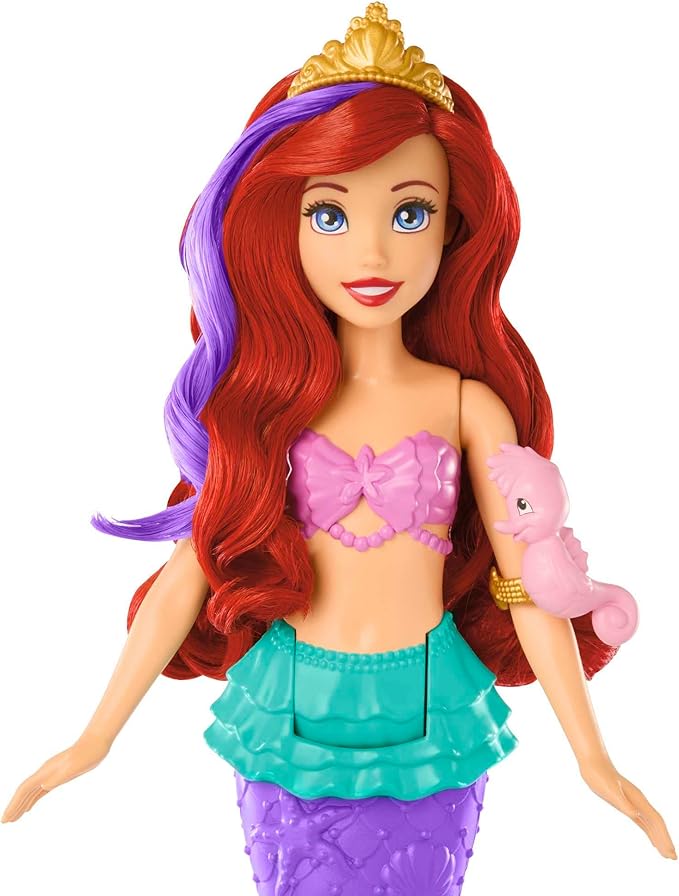 Load image into Gallery viewer, Disney Princess Ariel Swimming Mermaid Fashion Doll With Color-Change Hair & Tail