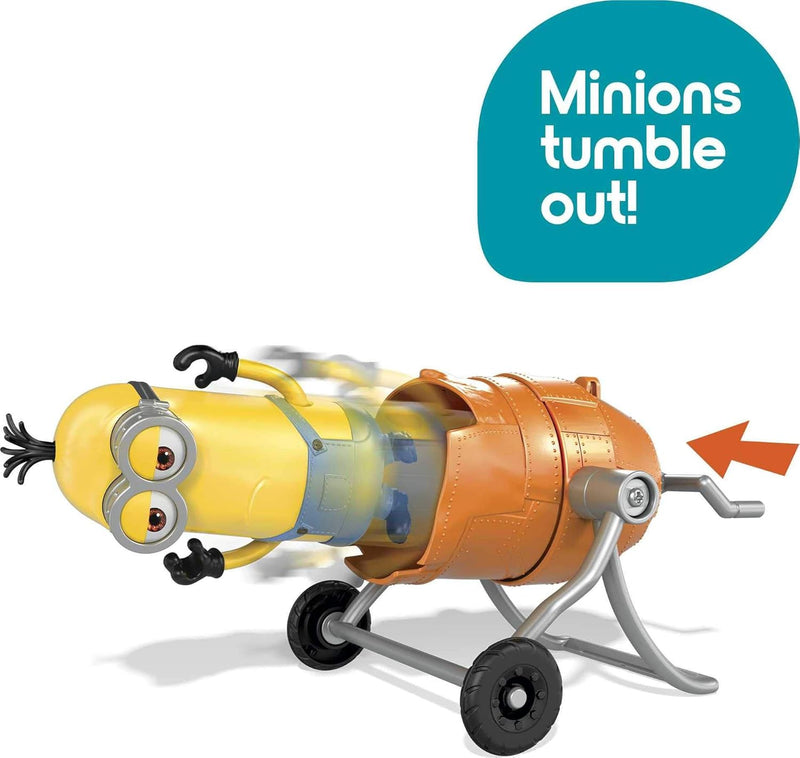 Load image into Gallery viewer, Disney Pixar Minions: the Rise of Gru Movie Moments Mixed up Minions Action Figure Interactive Toy with Articulation & Movie Scene Co Multi