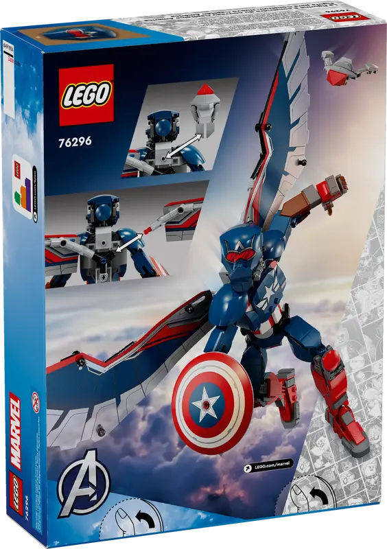 Load image into Gallery viewer, LEGO Marvel New Captain America Construction Figure